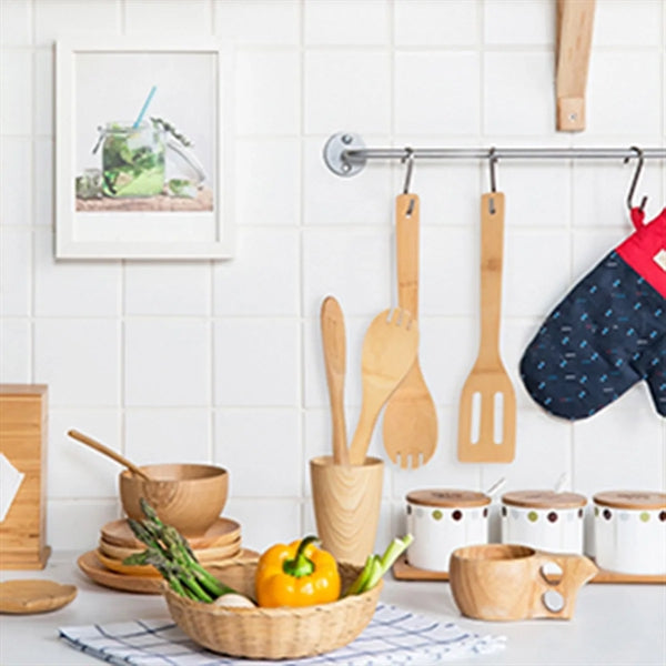 Wooden Bamboo Cooking Utensils Set
