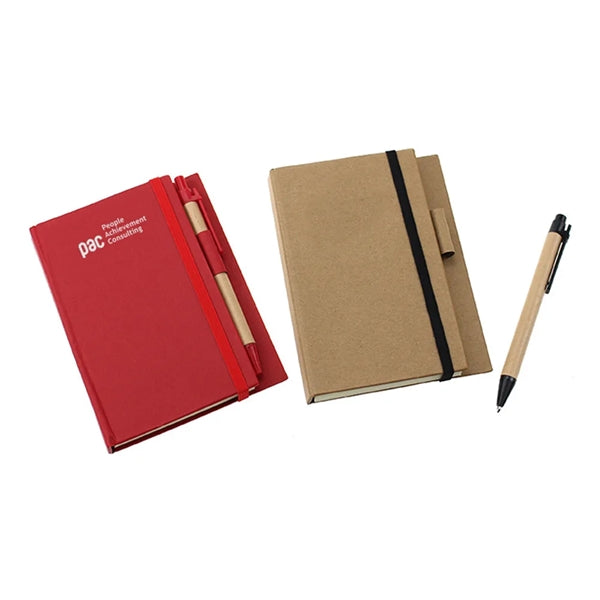 PET elastic rope with pen combination note book