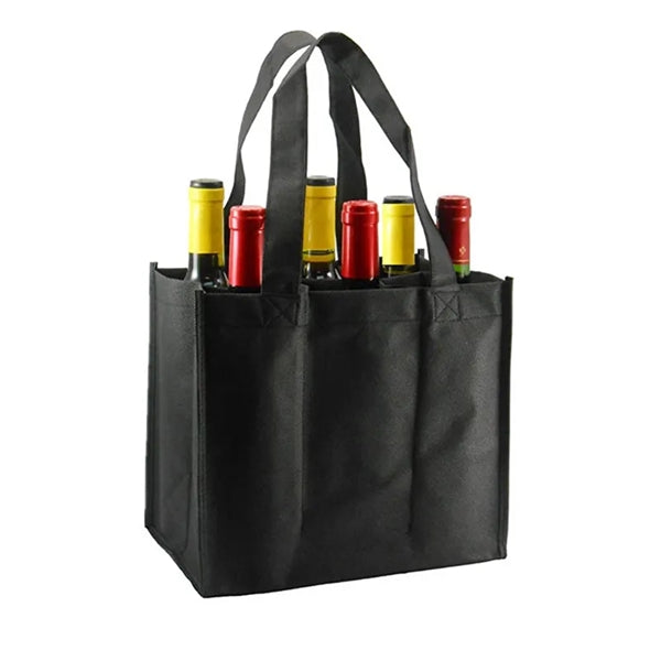 Non Woven 6 Bottle Wine Tote