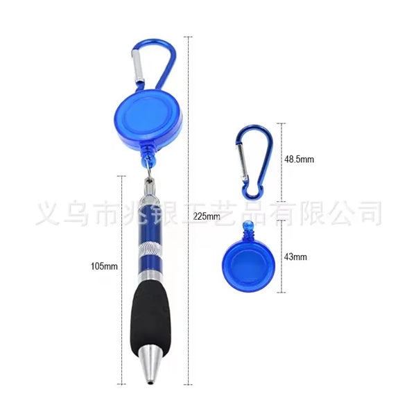 Ballpoint Pen With Carabiner