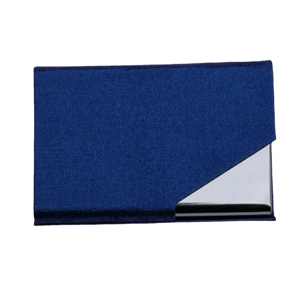 Leather stainless steel card holder