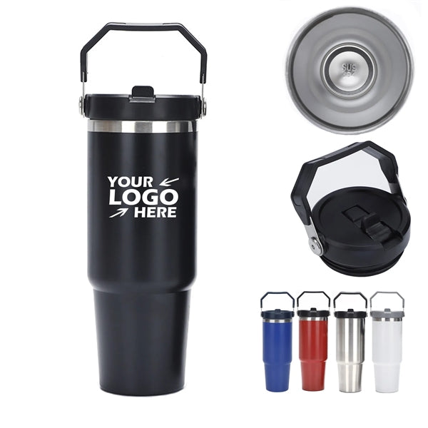 Vacuum Insulated Tumblers With Flip Top Spout 30oz
