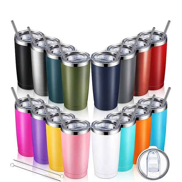 20oz Tumbler with Lid and Straw