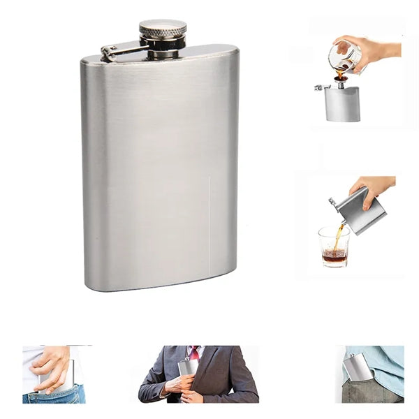8 Oz Stainless Steel Hip Flask