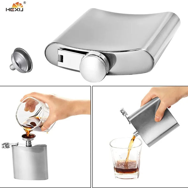8 Oz Stainless Steel Hip Flask