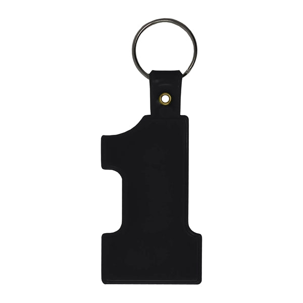 Soft Plastic #1 Shaped Key Tag