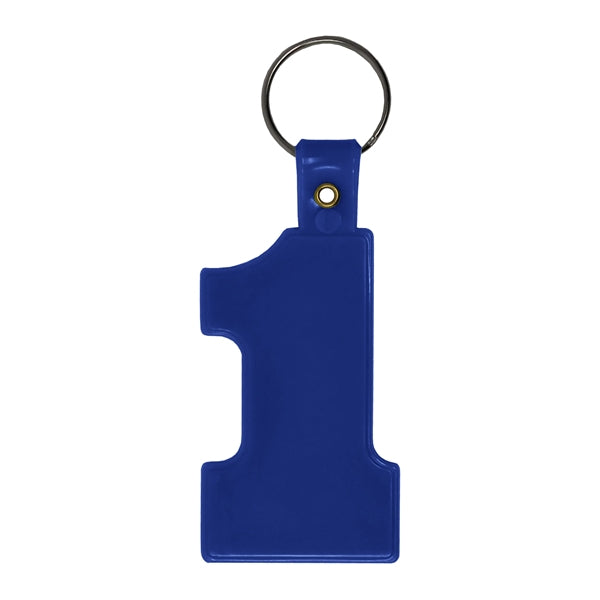 Soft Plastic #1 Shaped Key Tag
