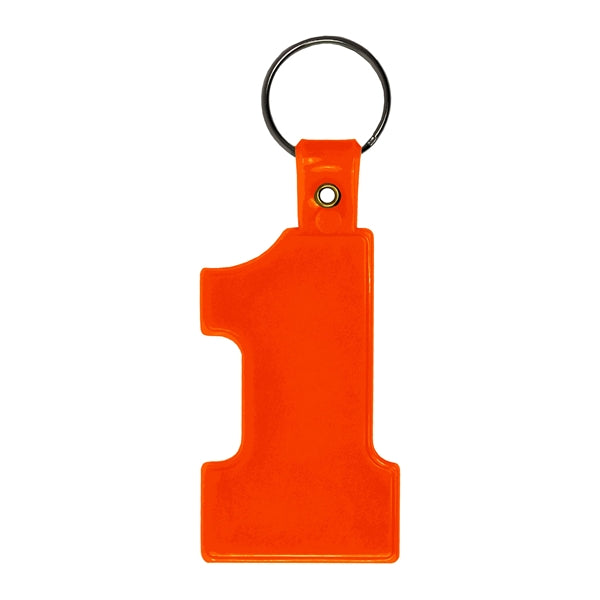 Soft Plastic #1 Shaped Key Tag