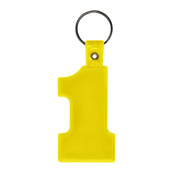 Soft Plastic #1 Shaped Key Tag