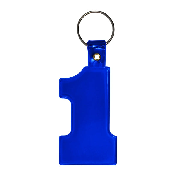 Soft Plastic #1 Shaped Key Tag