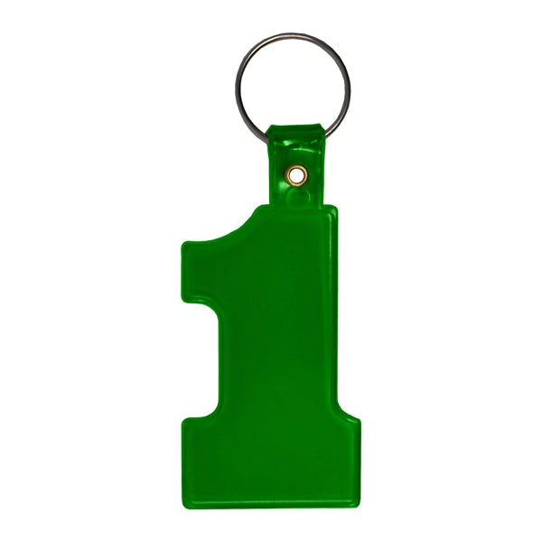Soft Plastic #1 Shaped Key Tag