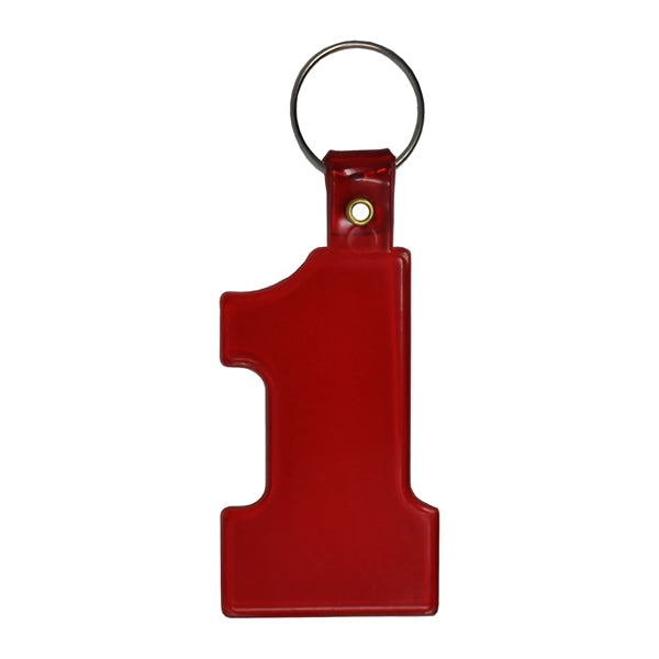 Soft Plastic #1 Shaped Key Tag