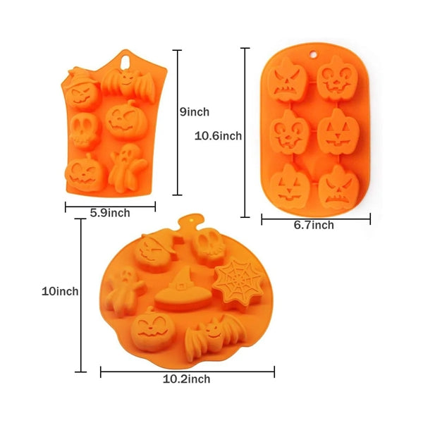 Halloween Silicone Chocolate Moulds