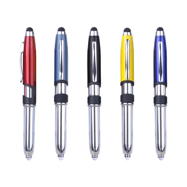 3 In 1 Touch Screen Pen With LED Light