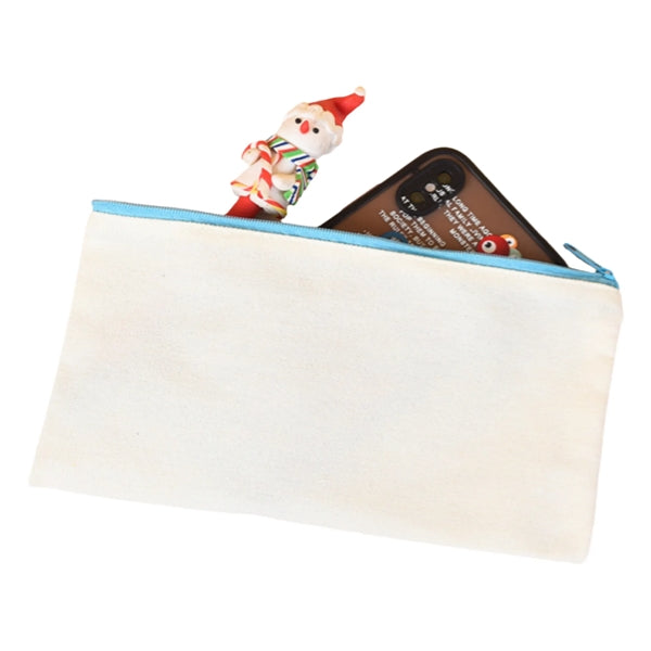 Full Color Multipurpose Canvas Zippered Pencil Case
