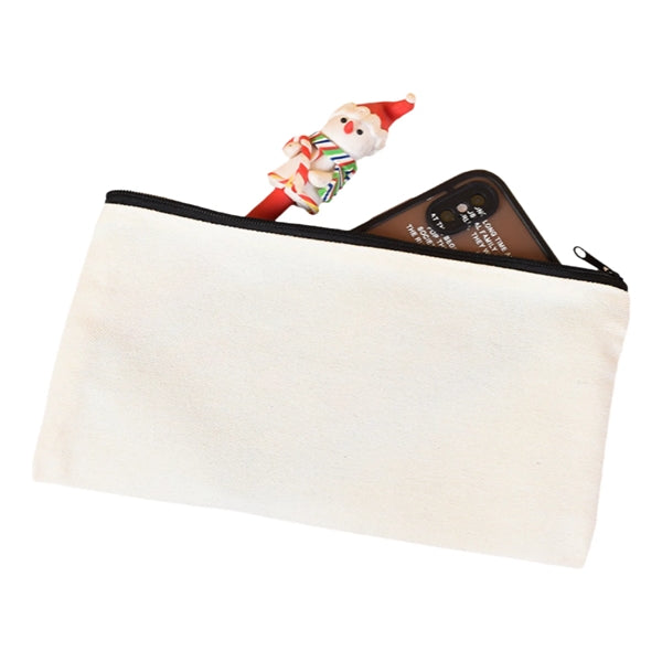 Full Color Multipurpose Canvas Zippered Pencil Case