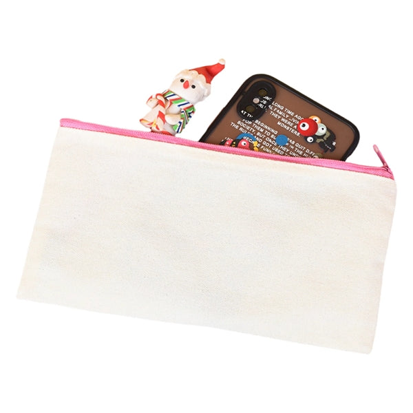 Full Color Multipurpose Canvas Zippered Pencil Case