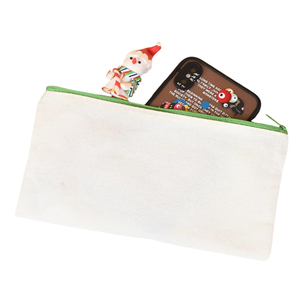 Full Color Multipurpose Canvas Zippered Pencil Case