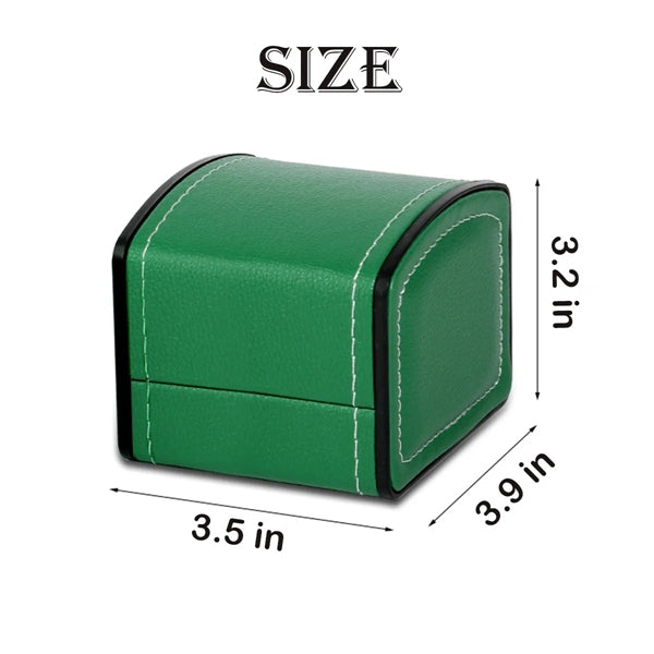 PU Leather Curved Watch Case