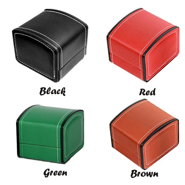 PU Leather Curved Watch Case