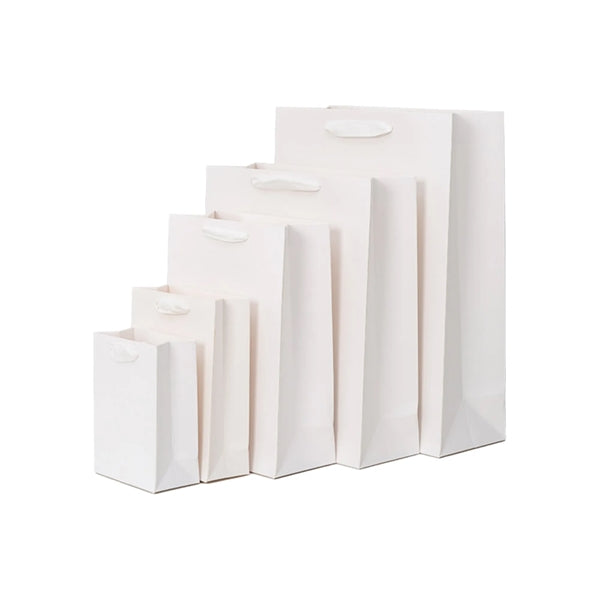 Gift Packaging Thickened White Card Coated Paper Bags