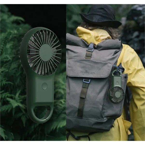 Portable Rechargeable Handheld Mini Fan with Carabiner