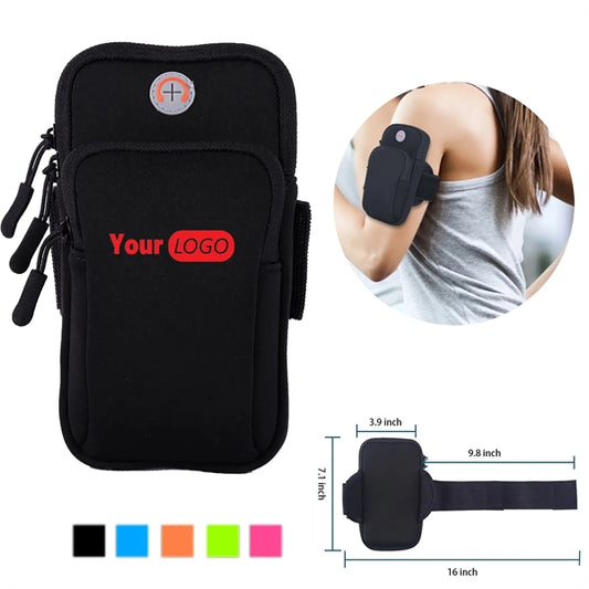 Adjustable Arm Strap Fitness Sport Cell Phone Bag Key Pocket