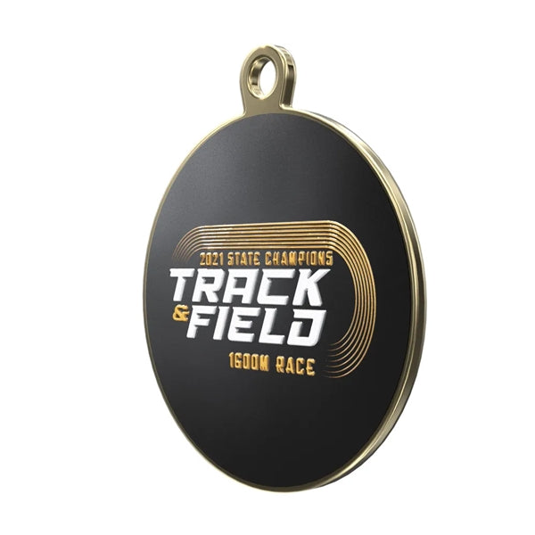 1 1/8" Express Brass Vibraprint Insert Medal