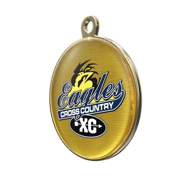 1 1/8" Express Brass Vibraprint Insert Medal