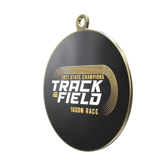 1 1/2" Express Brass Medal in Gold