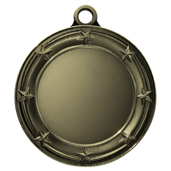 3" Express Vibraprint Star Border Insert Medal