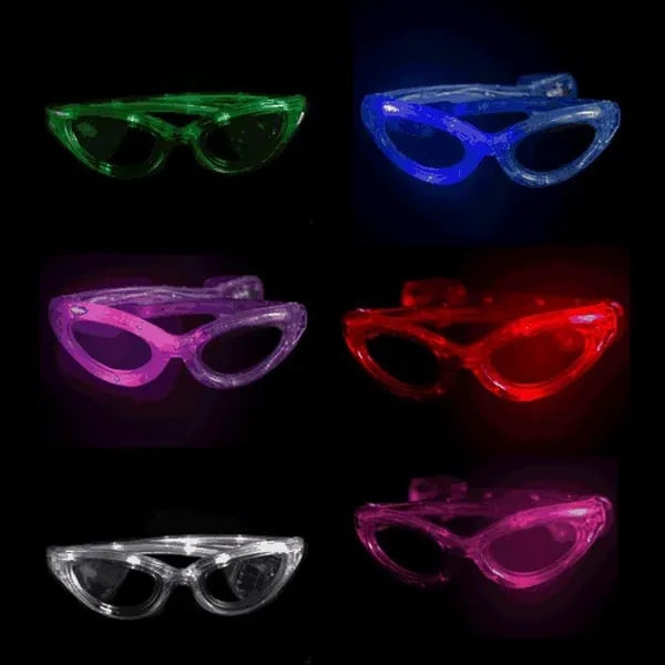 LED Light-Up Sunglasses - White