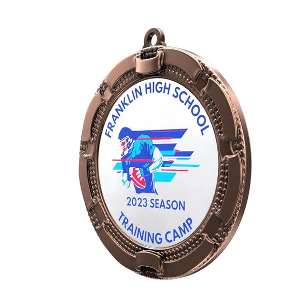 2 3/4'' Express Vibraprint Antique Insert Medal