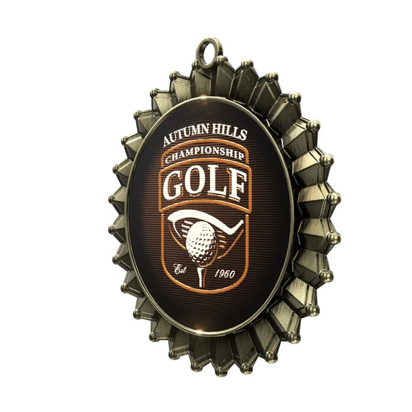 2 3/4'' Express Vibraprint Antique Insert Medal