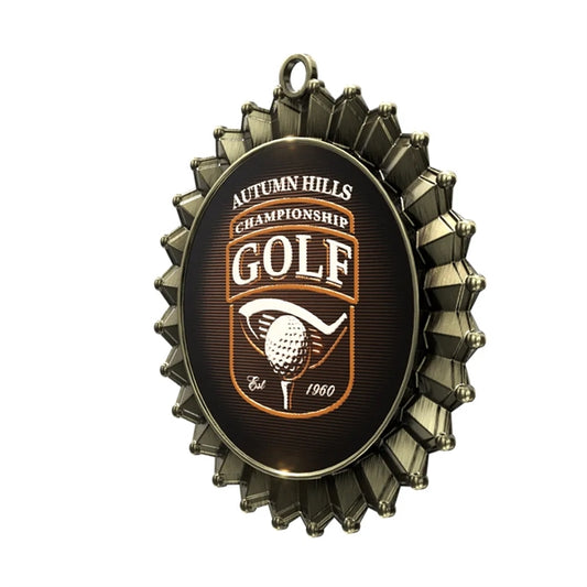 2 3/4'' Express Vibraprint Antique Insert Medal