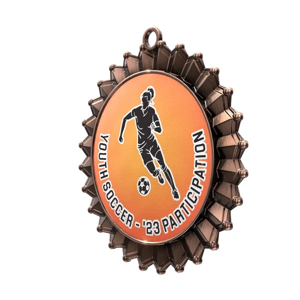 2 3/4'' Express Vibraprint Antique Insert Medal