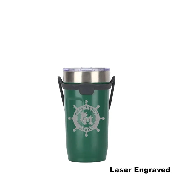 18/24 oz Vacuum Stainless Steel Tumbler With Silicone Handle