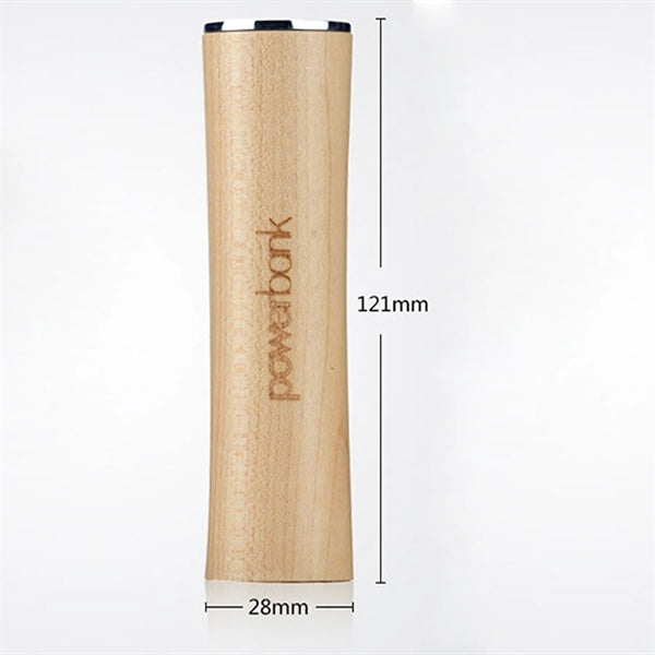 Portable 18650 battery Wooden Charger 2000mAh