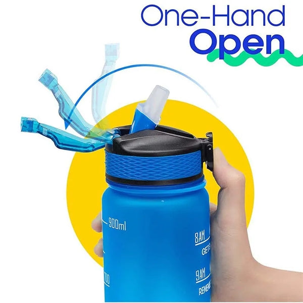 32oz Tritan Sports Water Bottle with Time Marker