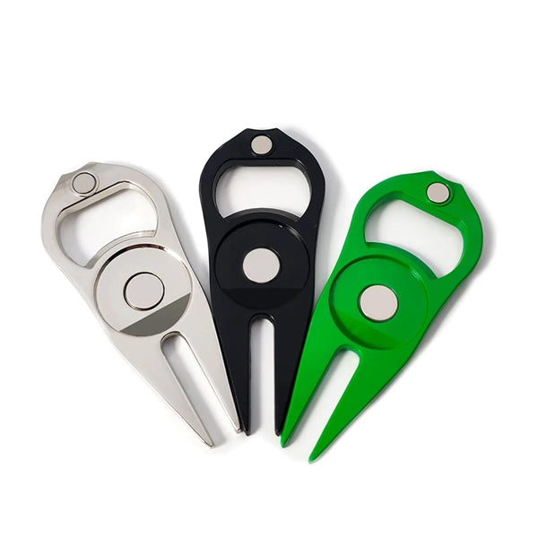 Golf Divot Repair Tool With Bottle Opener