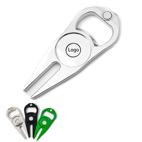 Golf Divot Repair Tool With Bottle Opener