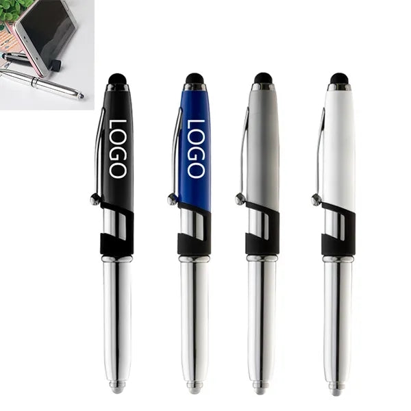Light-Up Stylus ballpoint Pen with Phone Stand