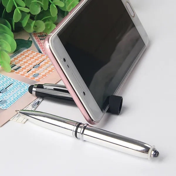 Light-Up Stylus ballpoint Pen with Phone Stand