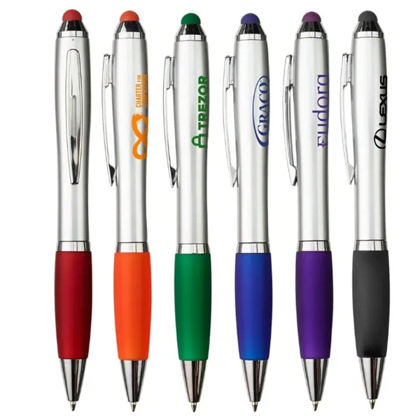 Metallic Twist Stylus Ballpoint Pen