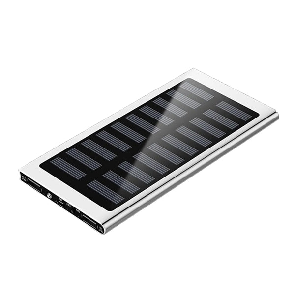 Dual USB 6000Mah Solar Power Bank With Flashlight