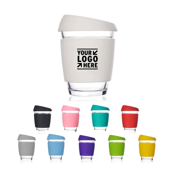 12oz Anti-Scalding Coffee Silicone Glass