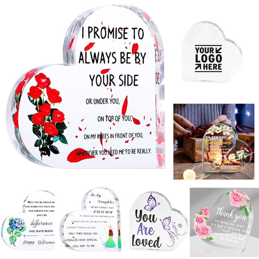 Acrylic Heart Table Decoration Gift