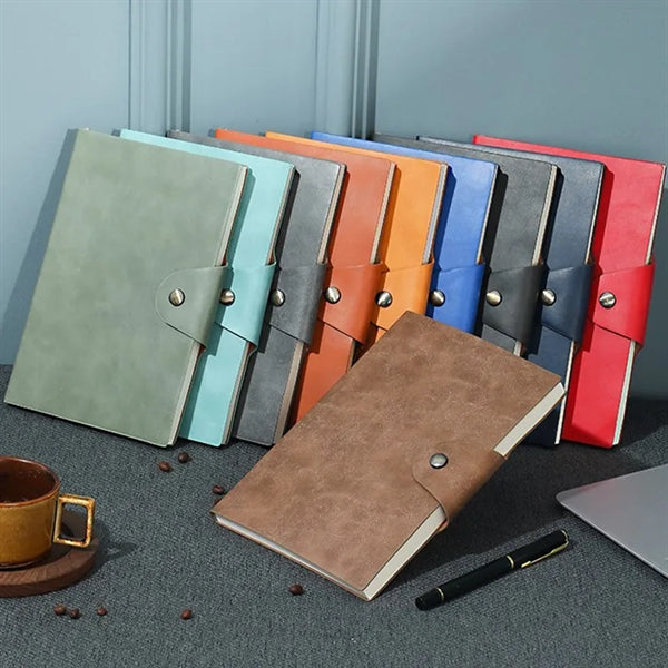 PU Leather Magnetic Closure Thickened Notebook