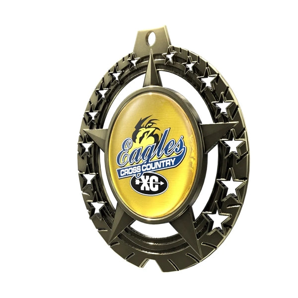 Express Vibraprint Star Insert Medal