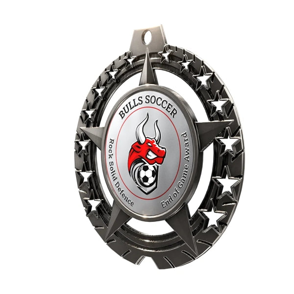 Express Vibraprint Star Insert Medal